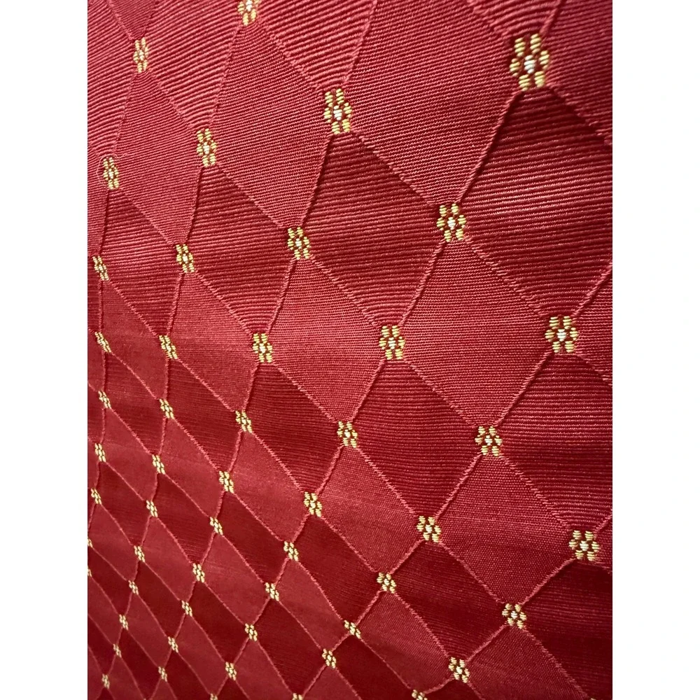 Custom Crimson Red Yellow Flower Curtain Panel Set (2) 82